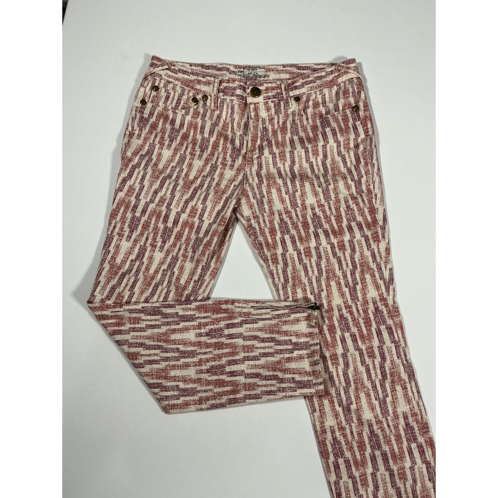 Free People Americana Ikat Skinny Crop Print Jeans Size 31